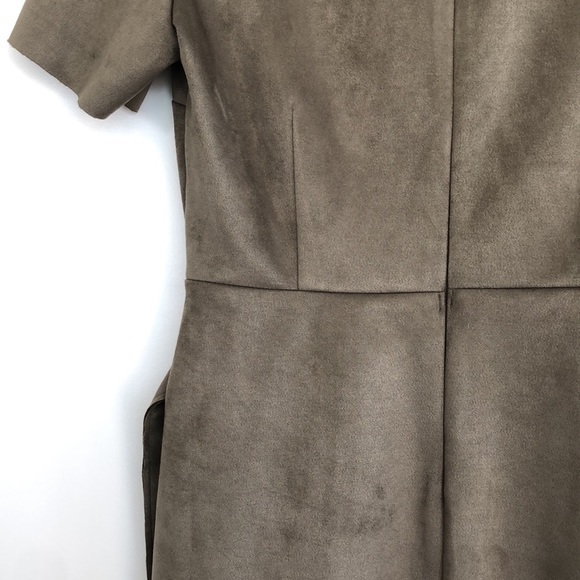 Dynamite faux suede khaki/grey dress - Picture 9 of 10